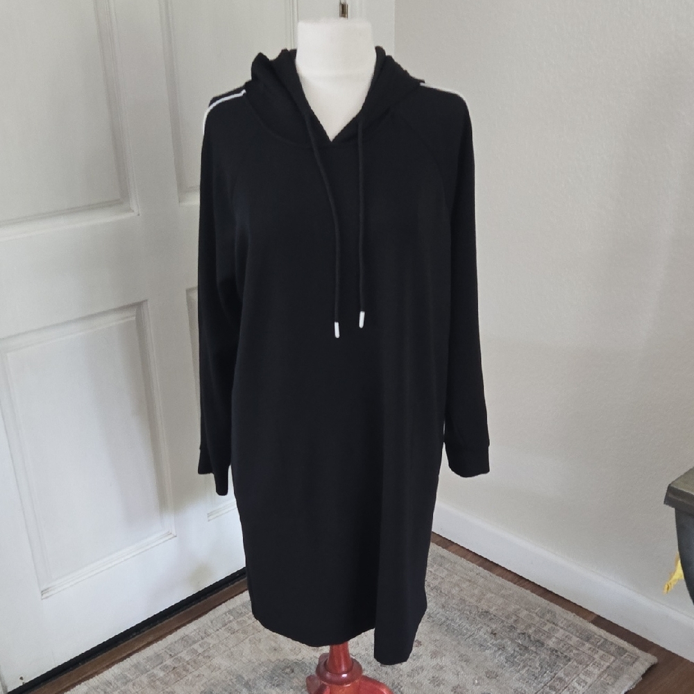 J. Jill Black Hoodie Dress